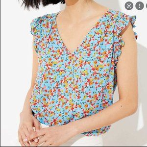 Loft Floral Short Sleeve Shirt